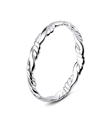 Rope Weave Silver Ring NSR-841